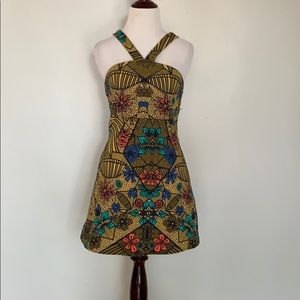 Zara Colorful Tropical Print Dress